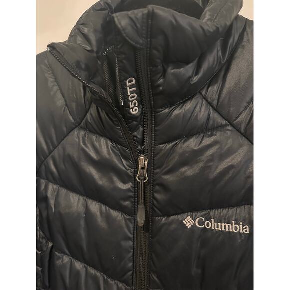 Women's Columbia Turbo Down Omni-Heat Dark Navy Jacket Coat Sz. Medium - Picture 3 of 10
